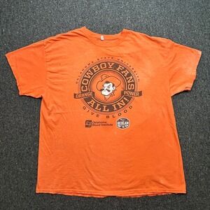 Oklahoma State University TShirt XL Mens Orange Gameday Pistol Pete Bedlam OSU